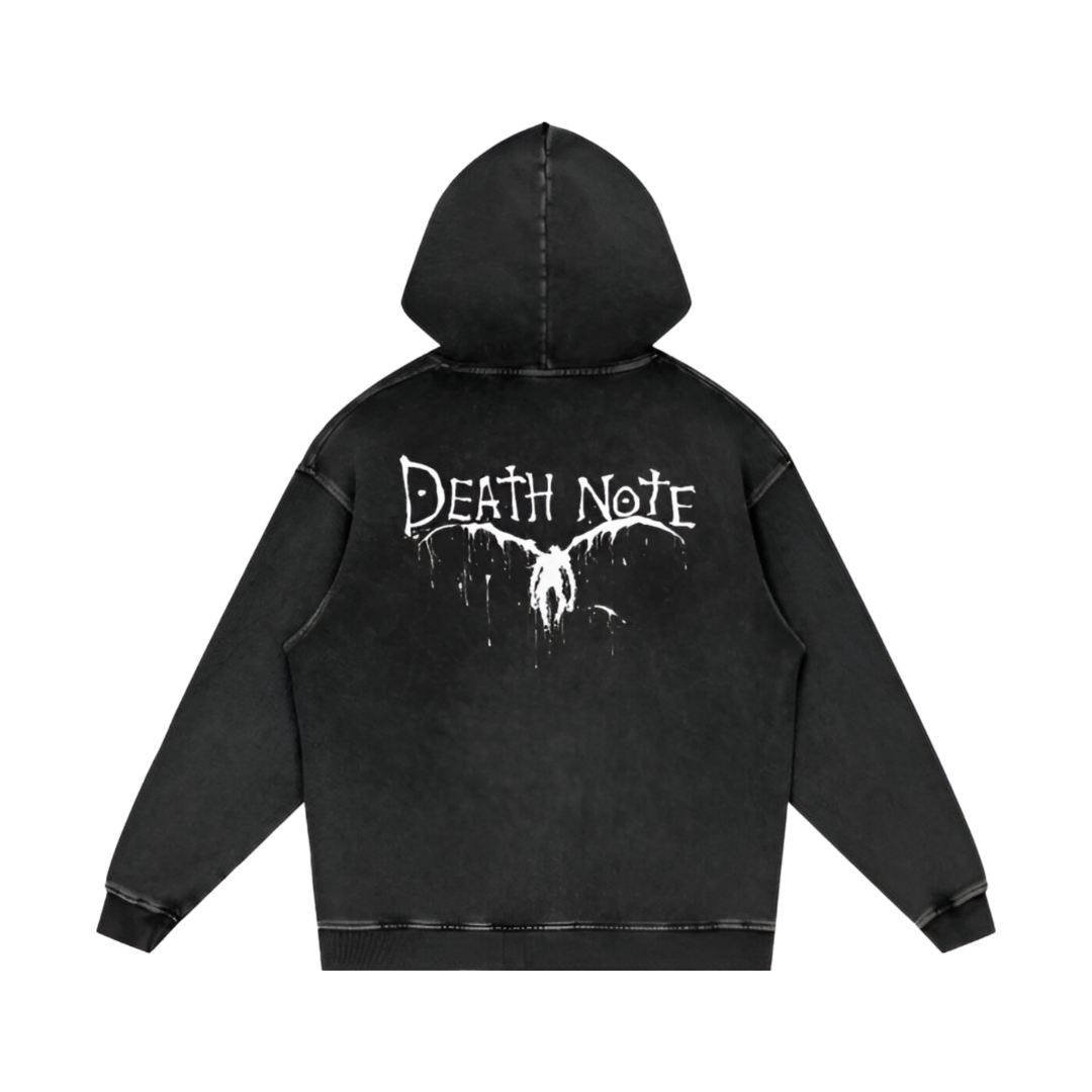 (Death note) Ryuk Acid Washed Oversize Hoodie